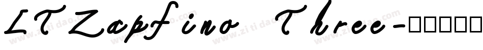 LTZapfino Three字体转换